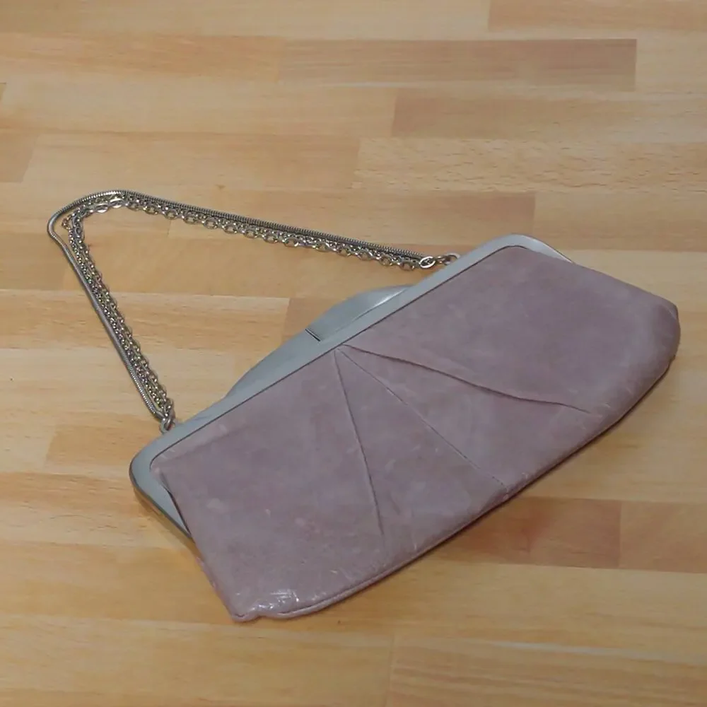 Hobo International Womens Hayley Clutch Wallet Handbag Pink (Cameo) Clasp Chain